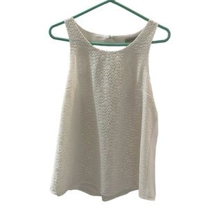 41 Hawthorn white cutout sleeveless top